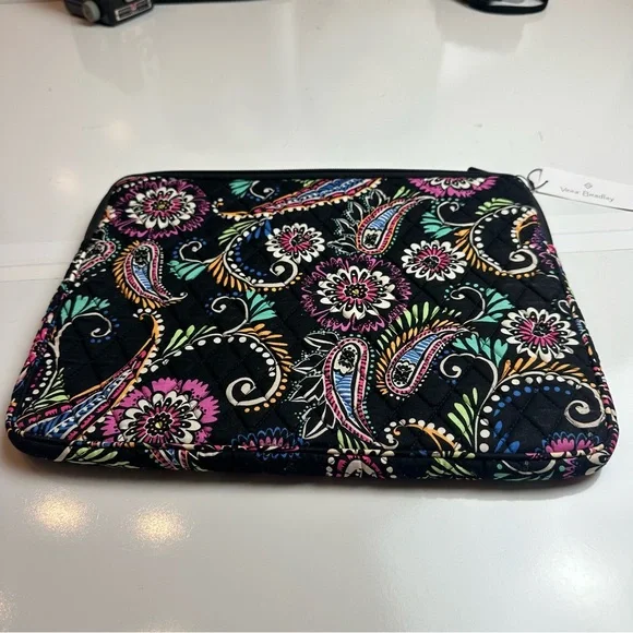 Vera Bradley Multicolor Paisley Laptop SleeveQuilted Cotton 14” ProtectiveCase - Picture 8 of 8